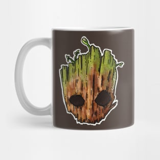 Baby Groot Skull Mug